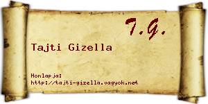 Tajti Gizella névjegykártya