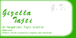 gizella tajti business card